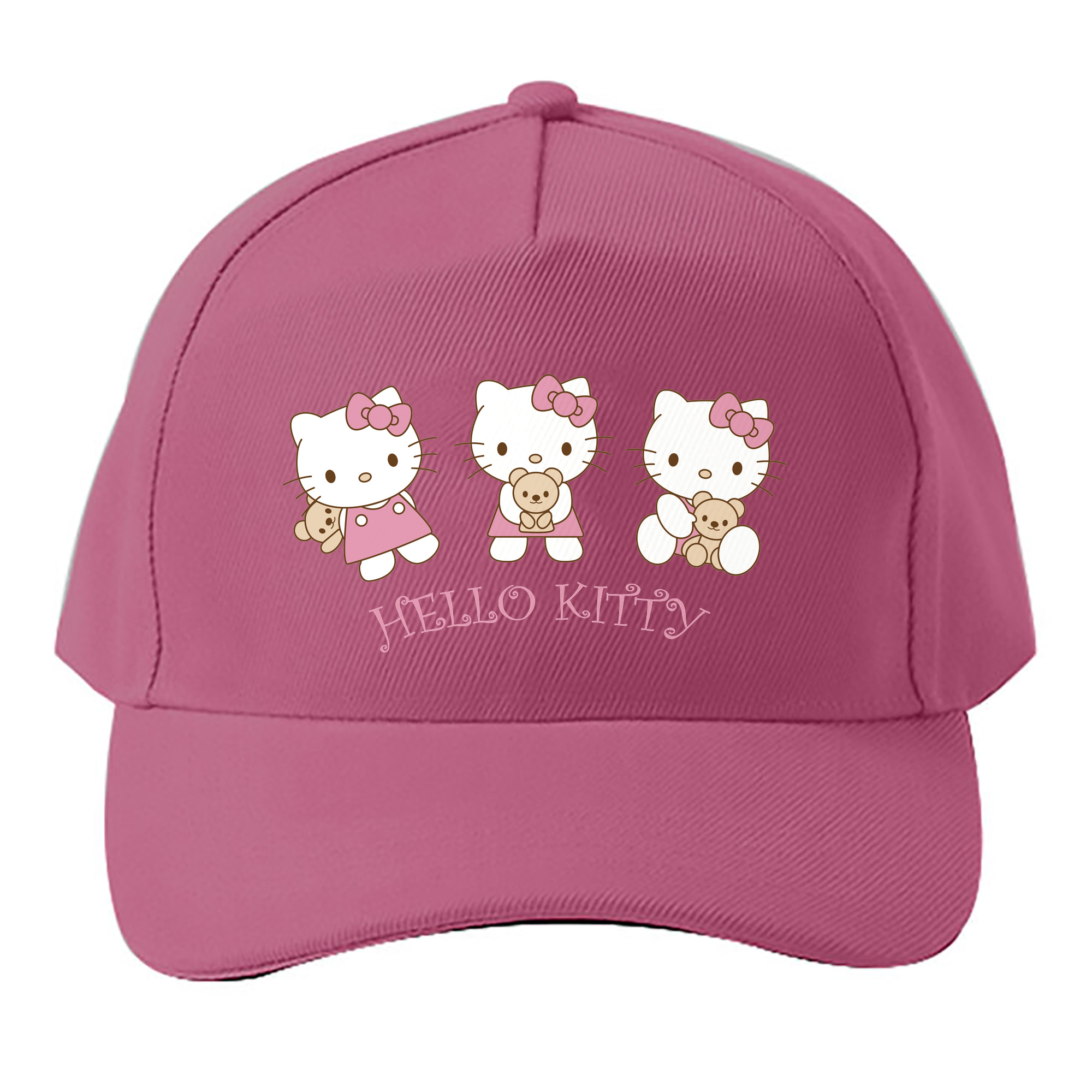 （画像用） Hello Kitty ハローキティ ベースボールキャップ 綿100％ 男女兼用 帽子 スポーツ